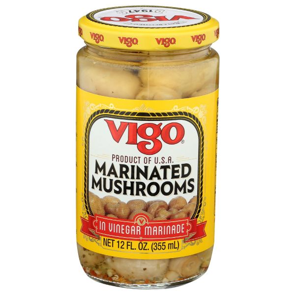 VIGO: Marinated Mushrooms, 12 oz