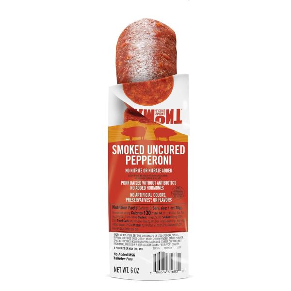 VERMONT SMOKE: Uncured Smoked Pepperoni, 6 oz