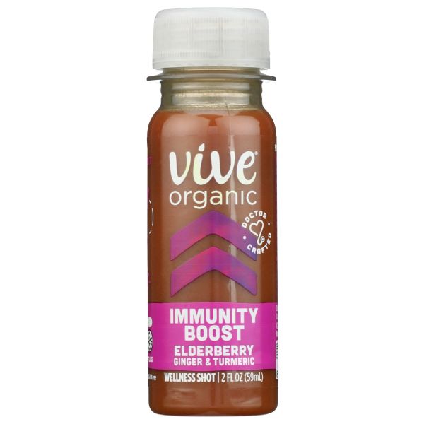VIVE ORGANIC: Immunity Boost with Elderberry Shot, 2 oz