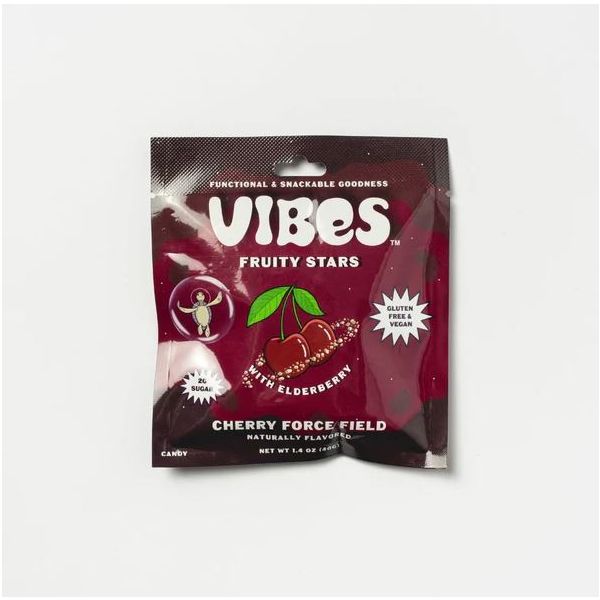 VIBES SNACKS: Cherry Force Field Fruit Snacks, 1.1 oz