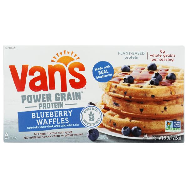 VANS: Power Grains Blueberry Waffle, 9 oz