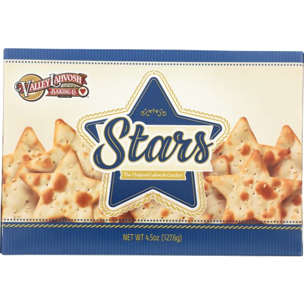 VALLEY LAHVOSH: Stars Original Crackers, 4.5 oz