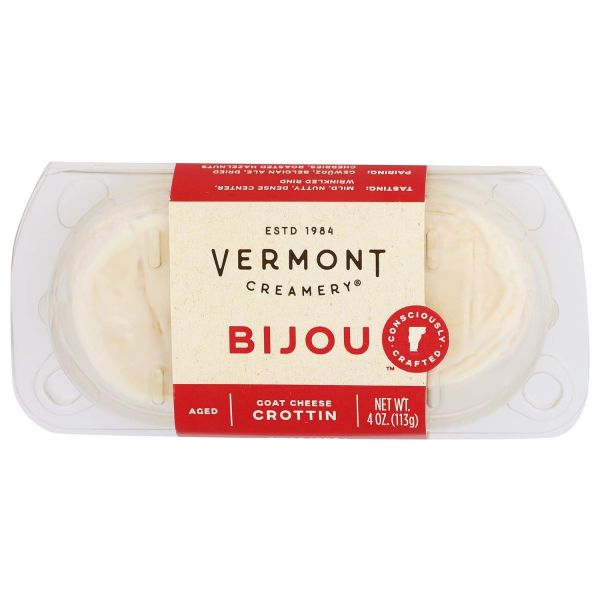 VERMONT CREAMERY: Bijou Goat Cheese Crottin, 4 oz