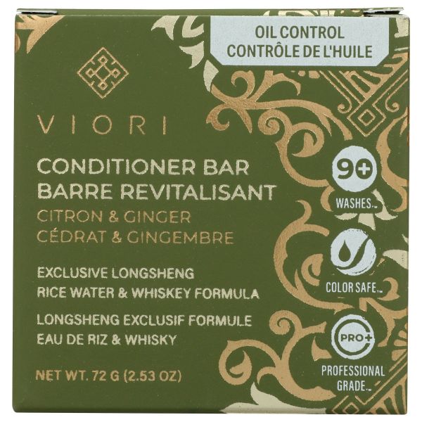 VIORI: Citron Ginger Conditioner Bar, 2.54 oz