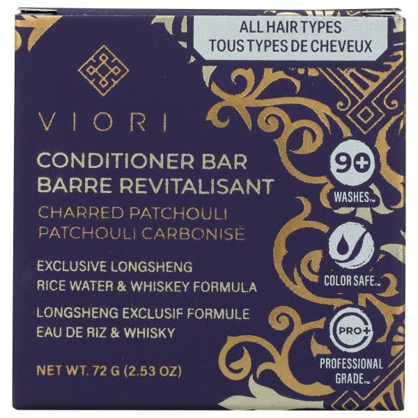VIORI: Charred Patchouli Conditioner Bar, 2.54 oz
