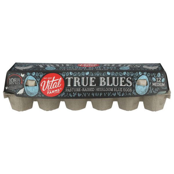 VITAL FARMS: True Blue Heirloom Eggs, 1 dz