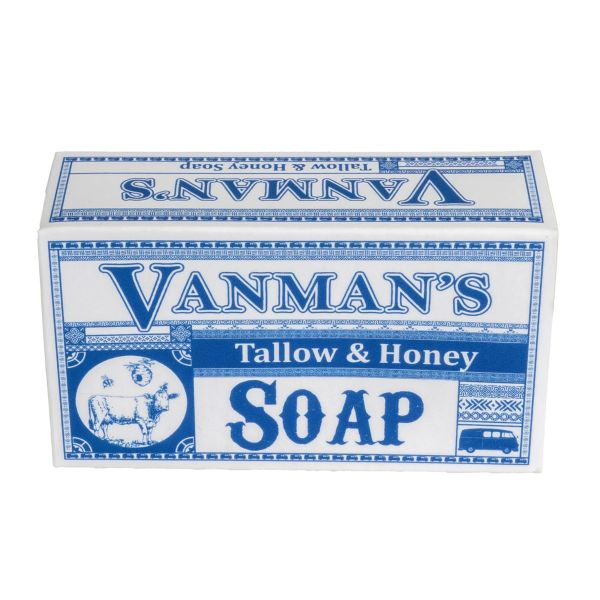 THE VANMAN COMPANY LLC: Tallow and Honey Soap Bar, 4 oz