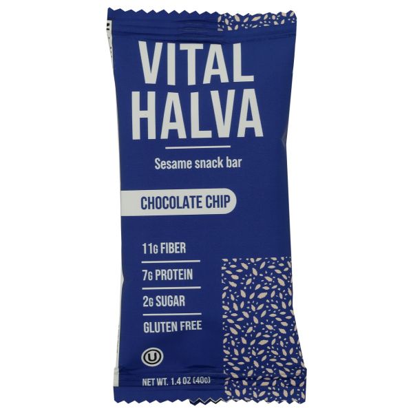 VITAL HALVA: Chocolate Chip Nutri Bar, 1.4 oz