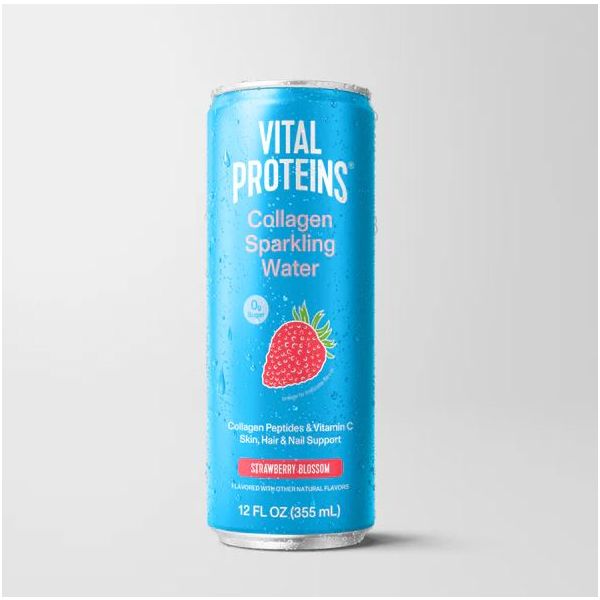 VITAL PROTEINS: Strawberry Blossom Collagen Sparkling Water, 12 fo