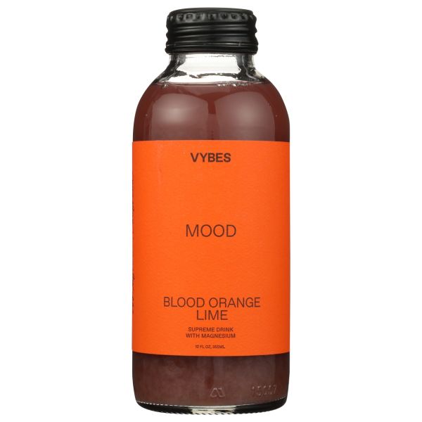 VYBES: Mood Blood Orange Lime Beverage, 12 fo