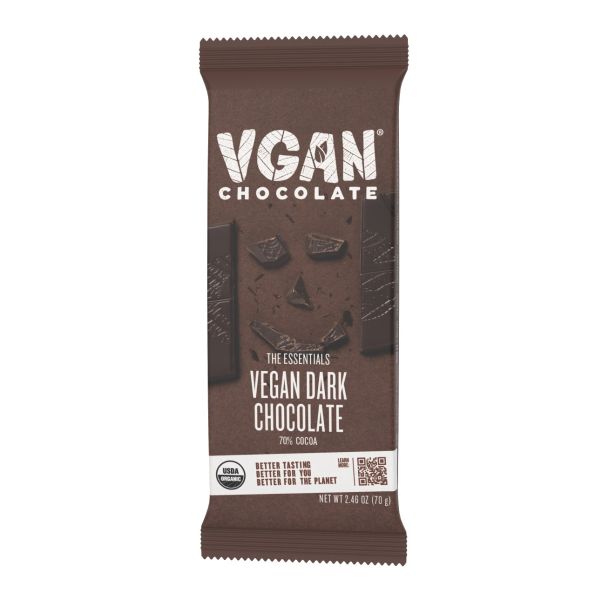 VGAN: Dark Chocolate Bar, 2.46 oz