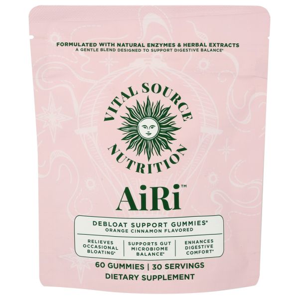 VITAL SOURCE NUTRITION: Womens Airi Debloat, 60 pc