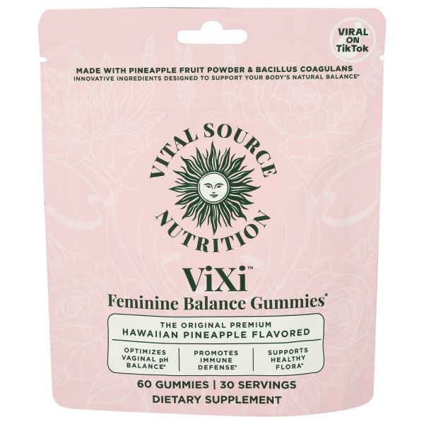 VITAL SOURCE NUTRITION: Womens Vixi Balance Gummies, 60 pc