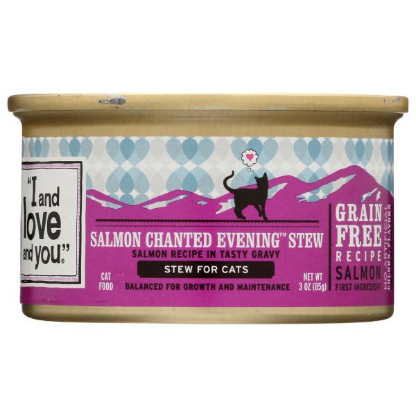 I&LOVE&YOU: Salmon Chanted Evening Stew Wet Canned Cat Food, 3 oz