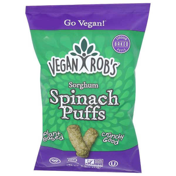 VEGANROBS: Spinach Puffs, 3.5 oz