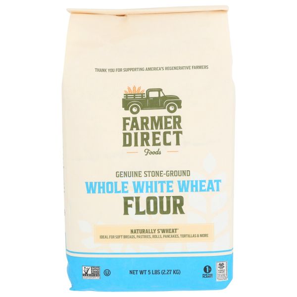 FARMER DIRECT FOODS: Whole White Wheat Flour, 5 lb