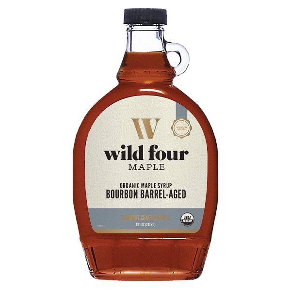 WILD FOUR: Organic Maple Syrup Bourbon Barrel Aged, 8 fo