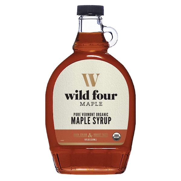 WILD FOUR: Pure Vermont Organic Maple Syrup, 8 fo