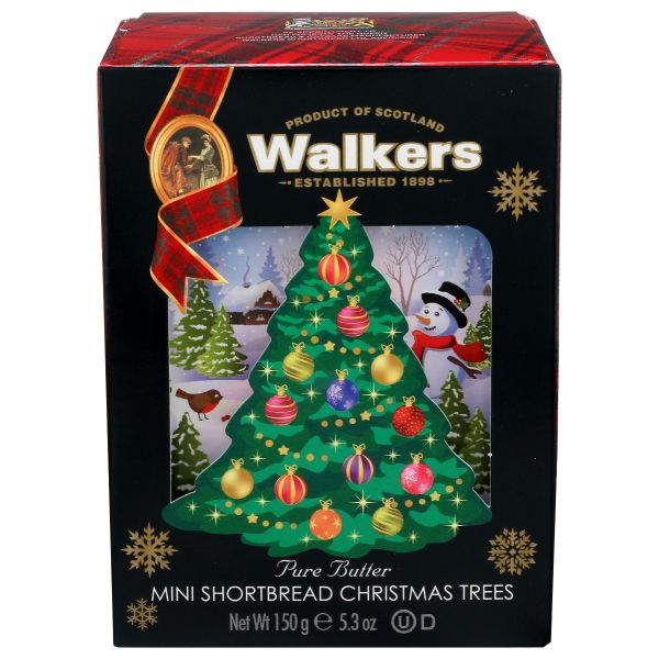 WALKERS: Mini Christmas Tree Shortbread Box, 5.3 oz