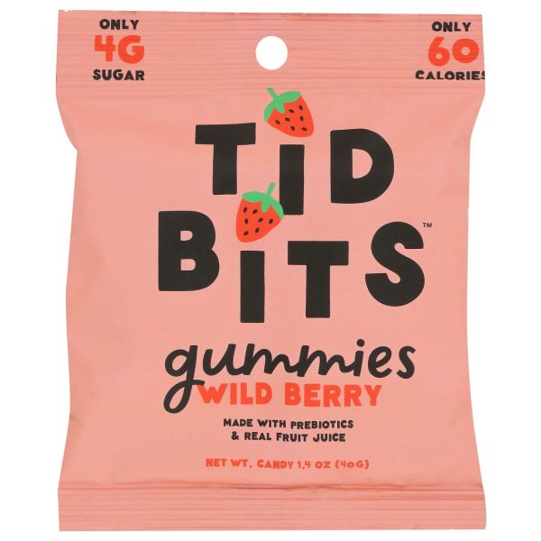 TIDBITS CANDY: Wild Berry Gummies, 1.4 oz