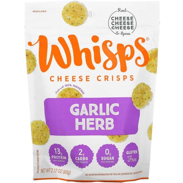 WHISPS: Garlic Herb Cheese Crisps, 2.12 oz