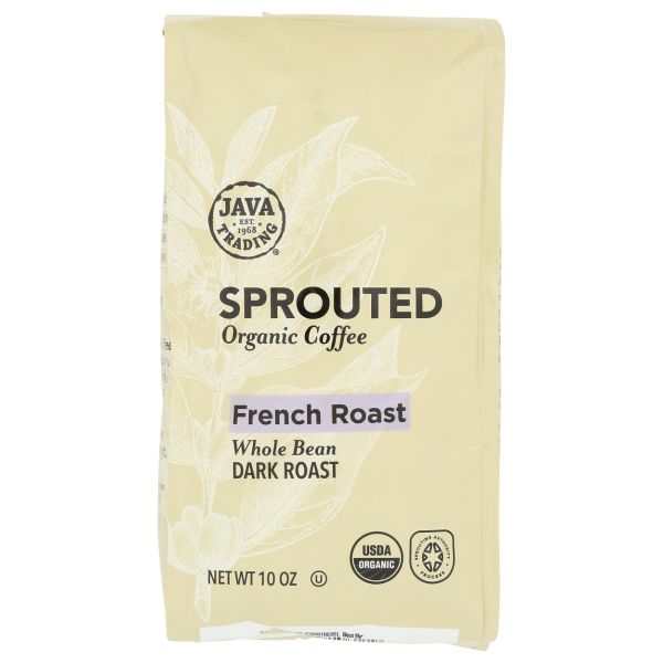 JAVA TRADING: Sprouted French Roast Whole Bean Coffee, 10 oz