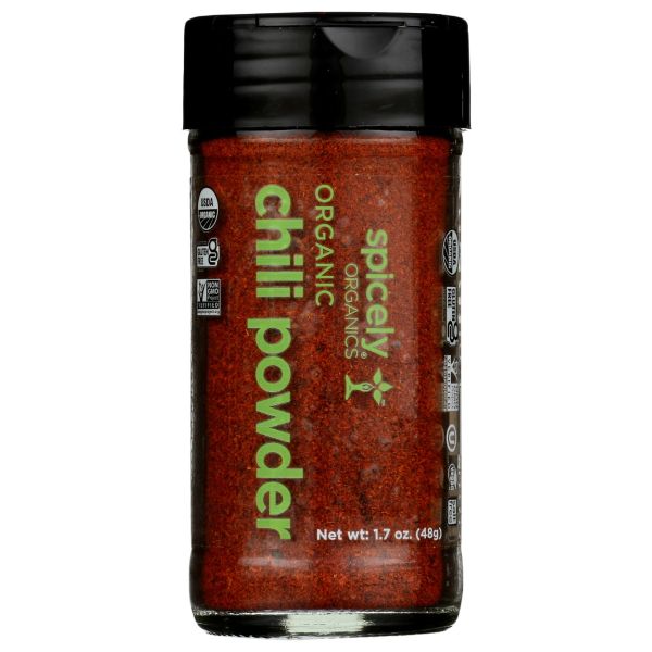 SPICELY ORGANICS: Organic Chili Powder Jar, 1.7 oz