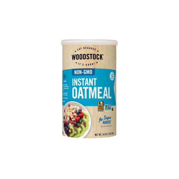 WOODSTOCK: Non GMO Instant Oatmeal, 16 oz