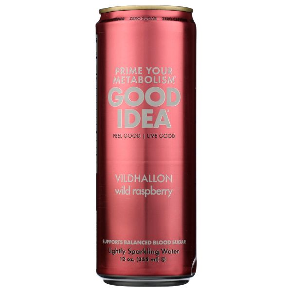 GOOD IDEA: Wild Raspberry Sparkling Water, 12 fo