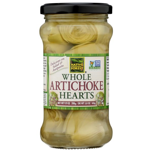 NATIVE FOREST: Whole Artichoke Hearts, 9.9 oz