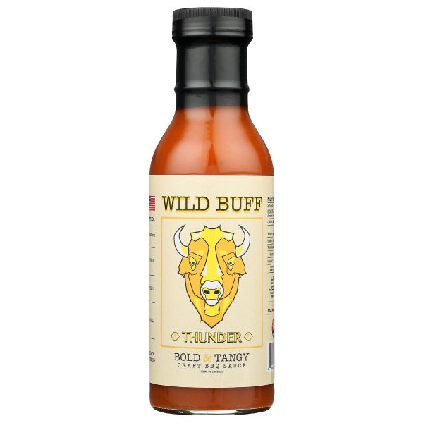WILD BUFF: Thunder Bold Tangy Bbq Sauce, 12 oz