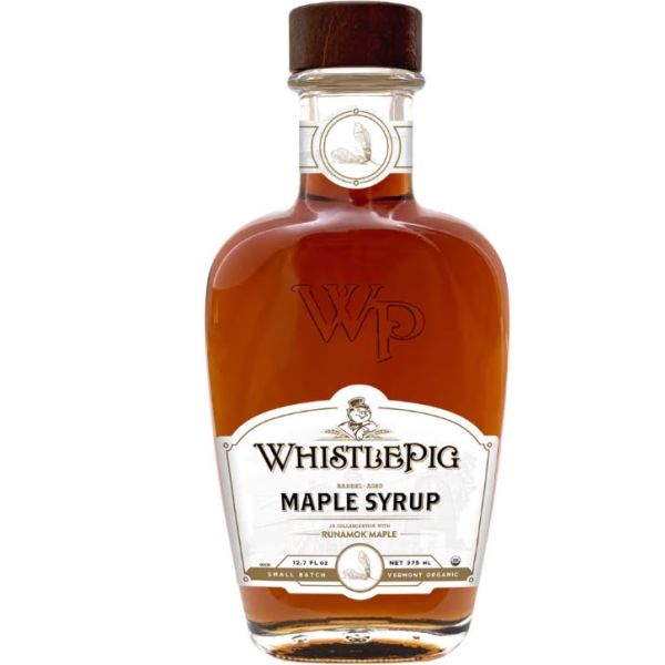 RUNAMOK MAPLE: WhistlePig Rye Whiskey Barrel Aged Maple Syrup, 12.7 fo