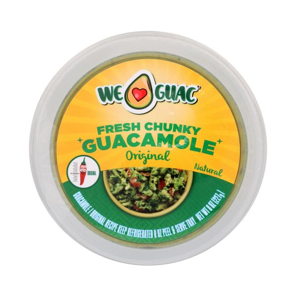 WE GUAC: Fresh Chunky Guacamole Original, 8 oz
