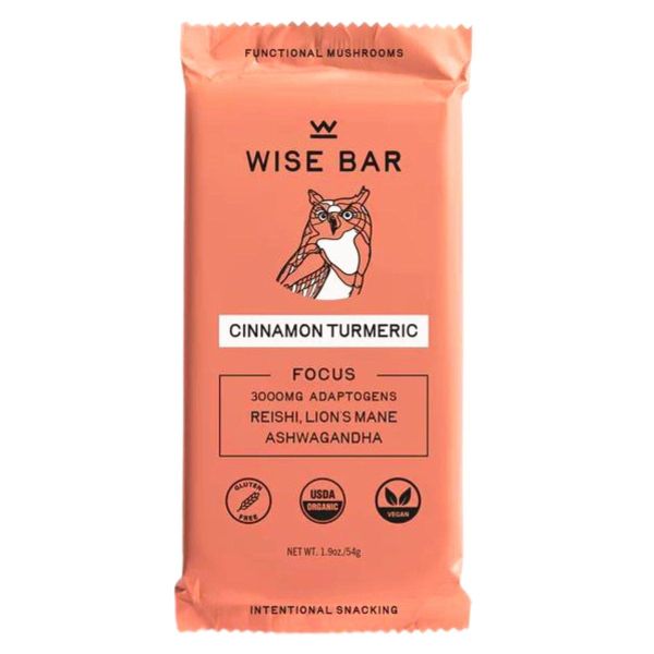 WISE BAR: Cinnamon Turmeric Bar, 1.9 oz