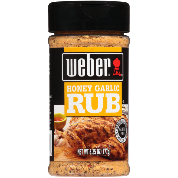 WEBER: Honey Garlic Rub, 6.25 oz