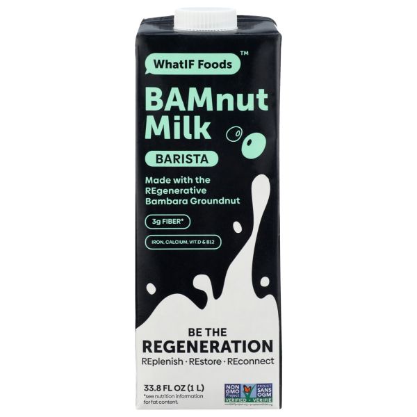 WHATIF FOODS: Barista Bamnut Milk, 33.8 fo
