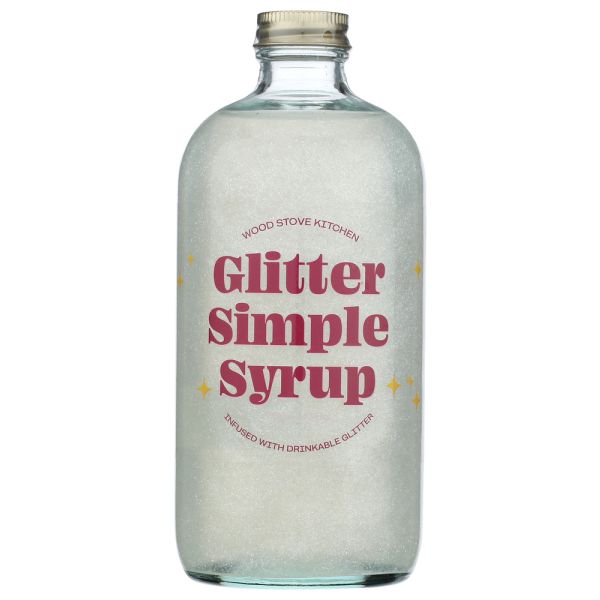 WOOD STOVE KITCHEN: Glitter Simple Syrup Mixer, 16 fo