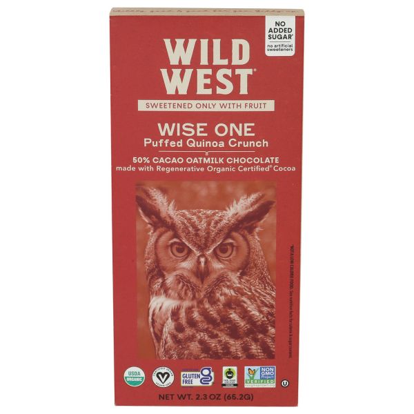 WILD WEST: Wise One Chocolate Bar, 2.3 oz