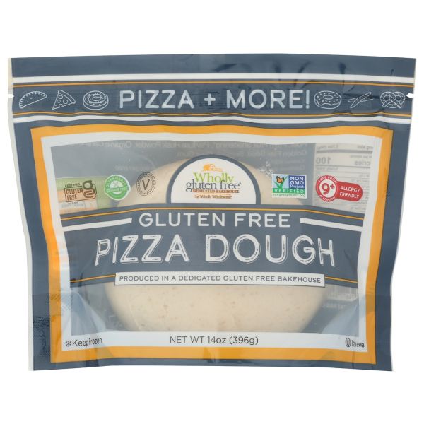 WHOLLY WHOLESOME: Gluten Free Pizza Dough, 14 oz
