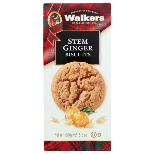 WALKERS: Stem Ginger Cookies, 5.3 oz