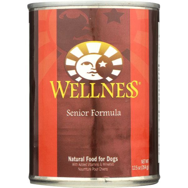 WELLNESS: Pate Senior Dog Food Recipe, 12.5 oz