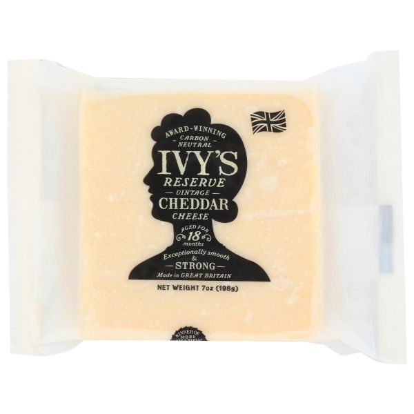 WYKE FARMS: Ivys Vintage Carbon Reserve Cheddar Cheese, 7 oz