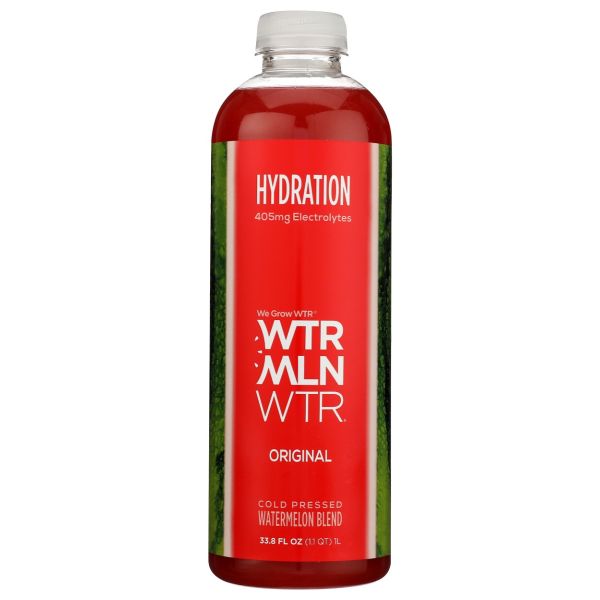 WTRMLN WTR: Cold Pressured Original Hydration Watermelon Juice, 33.8 fo