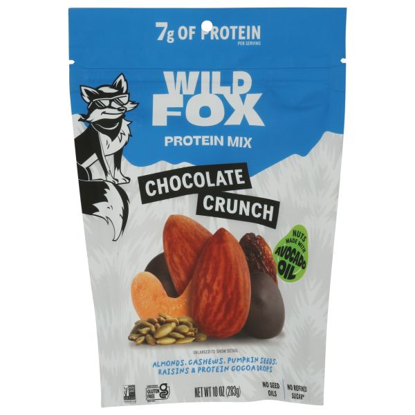 WILD FOX: Chocolate Crunch Protein Mix, 10 oz