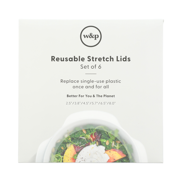 W AND P: Silicone Stretch Lids 6 Count, 1 ea