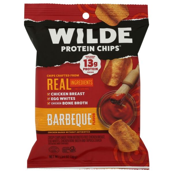 WILDE SNACKS: Barbeque Protein Chips, 1.34 oz