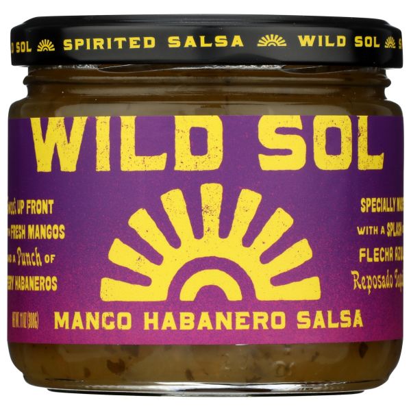 WILD SOL: Mango Habanero Salsa, 11 oz