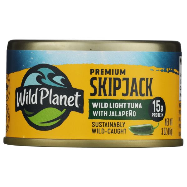 WILD PLANET: Skipjack Wild Tuna with Jalapeno, 3 oz