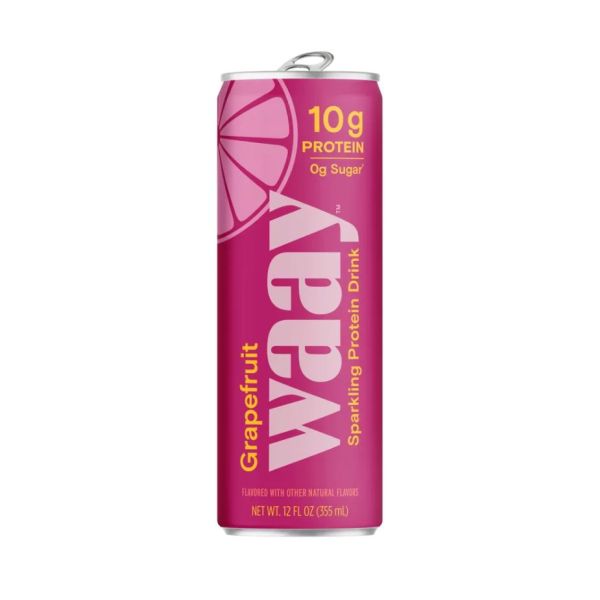 WAAY: Grapefruit Sparkling Protein Drink, 12 fo