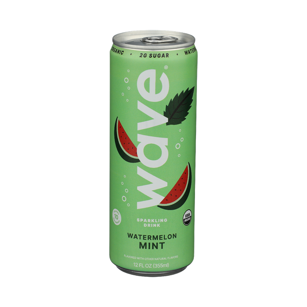 WAVE: Watermelon Mint Sparkling Water, 12 fo